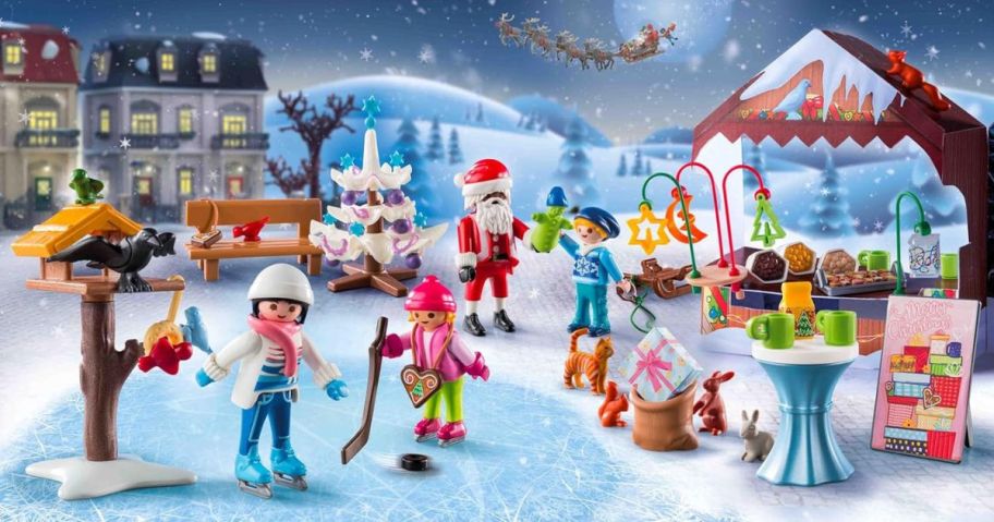 playmobil christmas market set