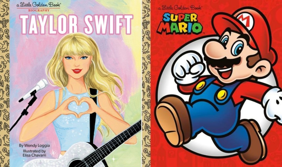 book covers for taylor swift and super mario