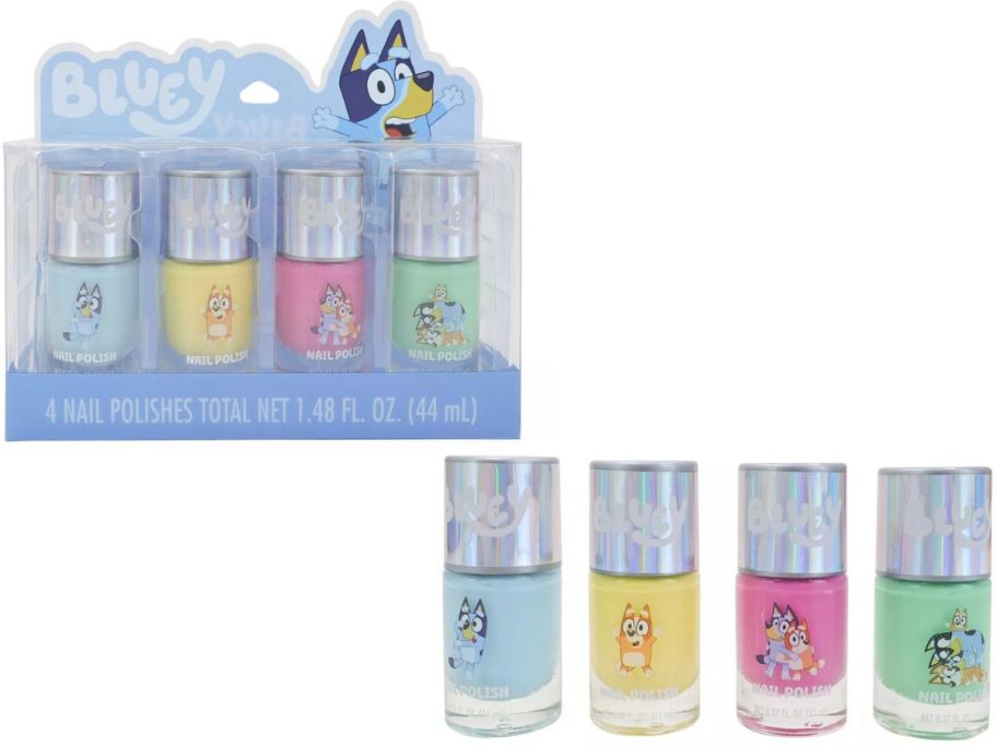Stock image of Bluey Nail Polish 4-piece Set