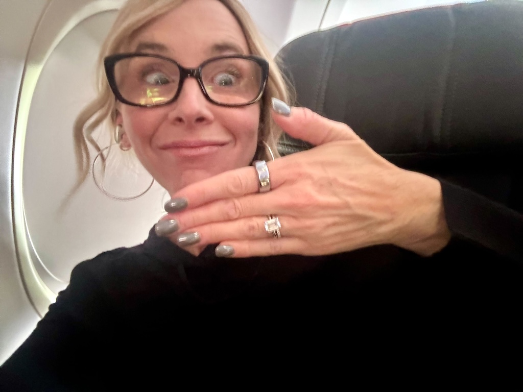 Collin wearing Oura ring