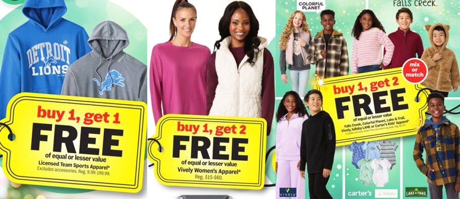 bogo clothing deals from meijer ad