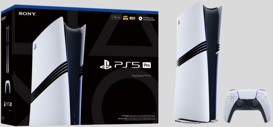 ps5 pro bundle box console and controller