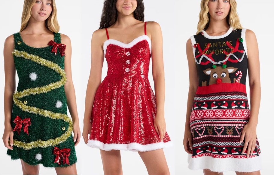 Santa Christmas Tree and other dresses