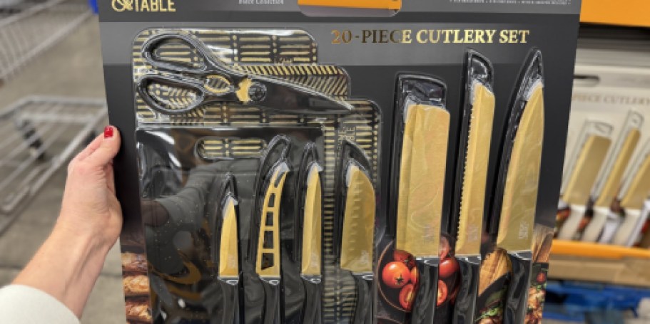 Thyme & Table 20-Piece Cutlery Set Just $24.97 (Reg. $96) – Lowest Price Since Black Friday