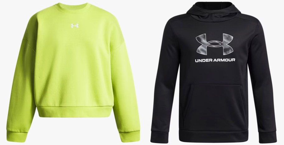 green and black sweatshirts