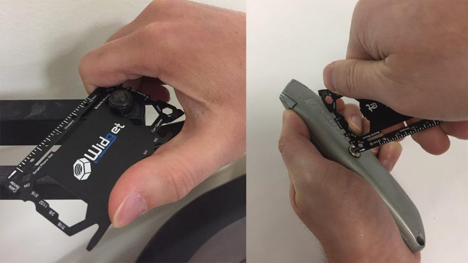 man using multi took on tools
