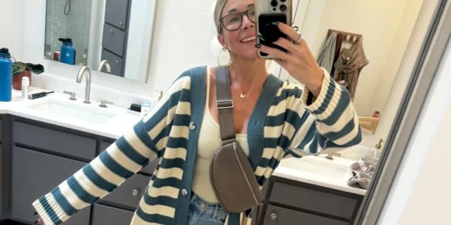 Oversized Striped Cardigan Only $19 Shipped on Amazon (Reg. $43)