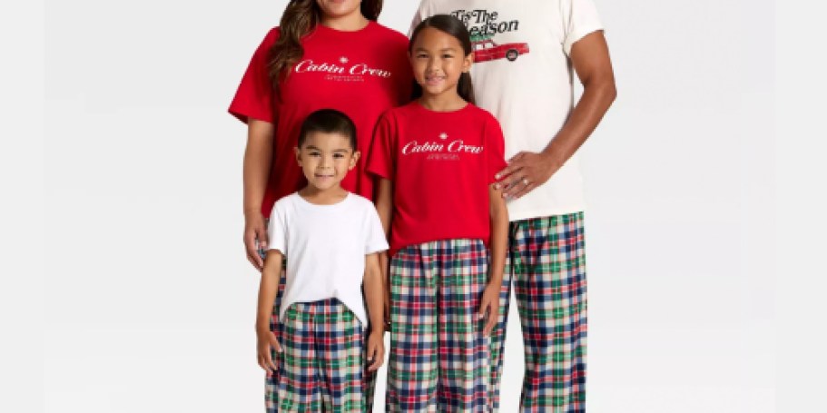 Up to 50% Off Matching Family Christmas Pajamas on Target.com | Styles from $5