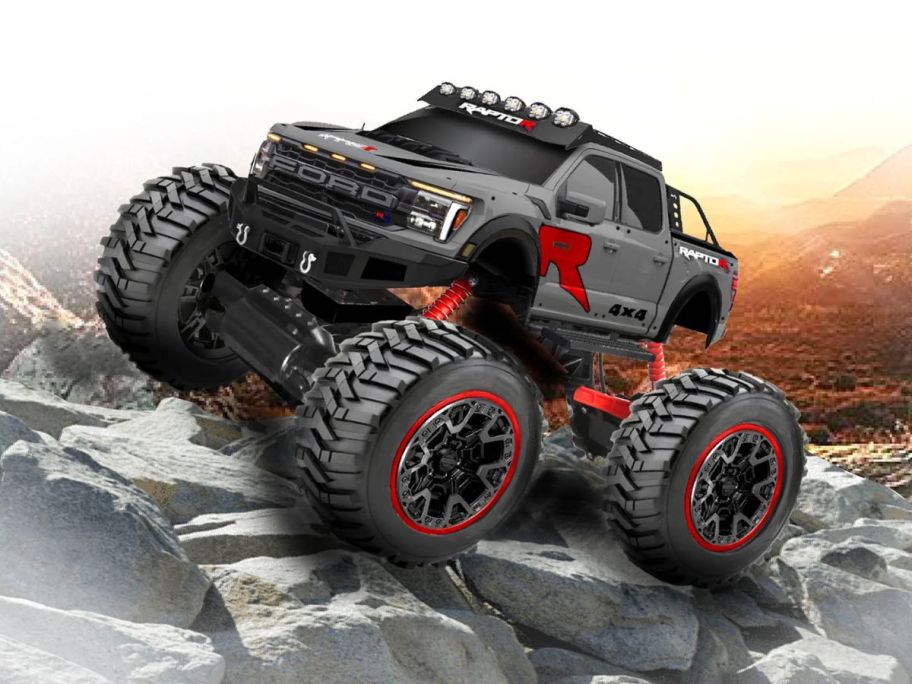 Adventure Force 1:10 Ford F150 Radio Control on rocks