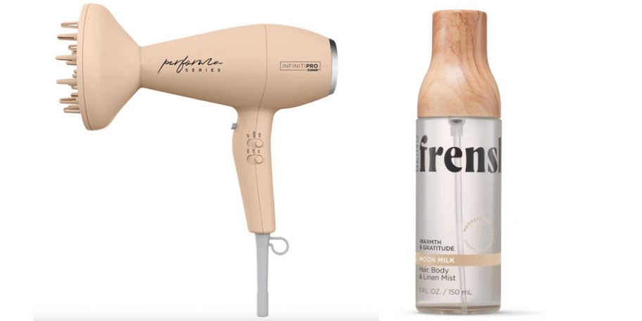 tan blow dryer and frenshe spray