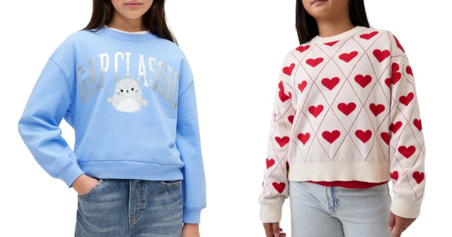 Stock images of GAP kids sweatshirt and sweater