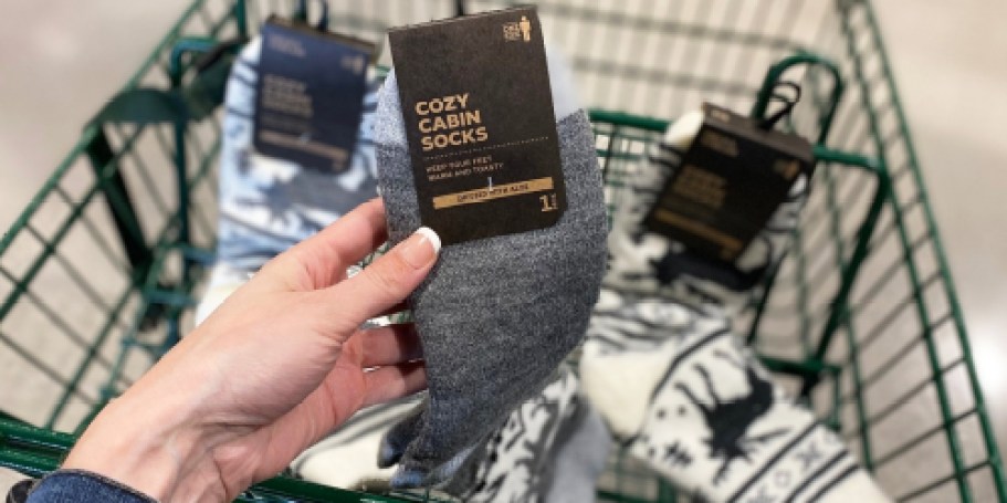 Buy 1, Get 2 FREE Cozy Cabin Socks, Slippers, Hats, & Gloves = Items from $4 Each