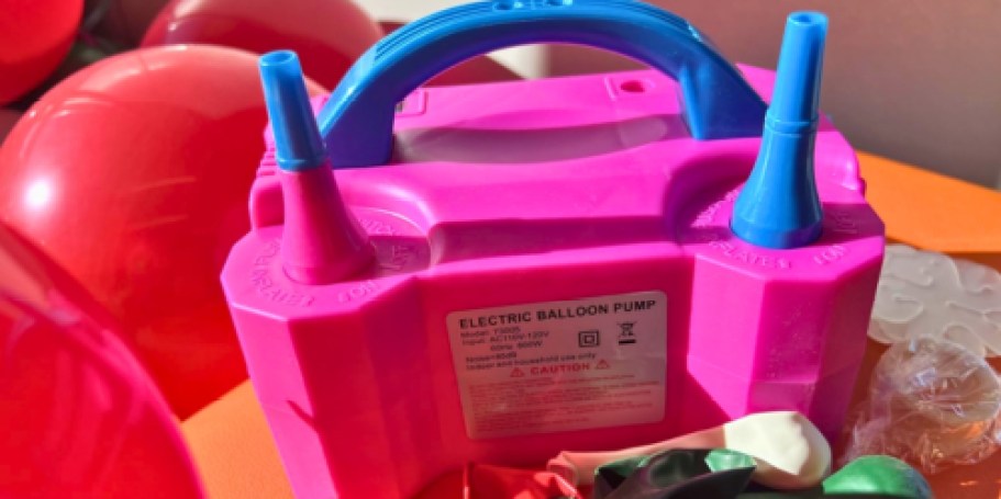 Electric Balloon Pump Only $9.99 on Amazon – Perfect for Balloon Arches!
