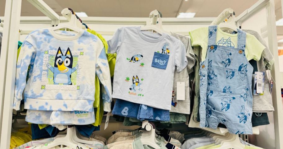 boys bluey clothing in store