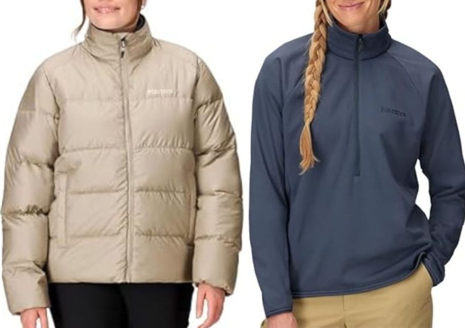 Stock images og two women wearing Marmot jackets
