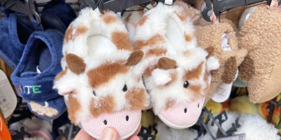 Baby & Kids Slippers from $8.98 on Walmart.com | Farm Animals, Teddy Bears, & More