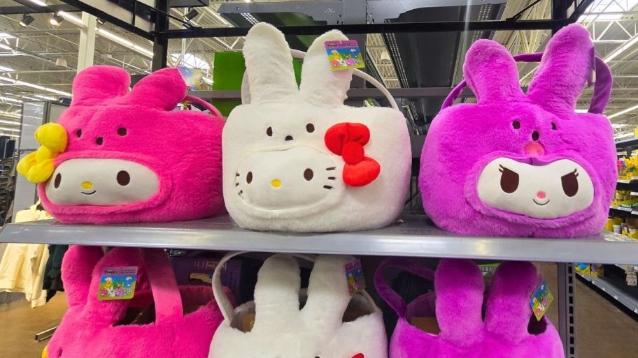 peeps easter baskets on a store shelf