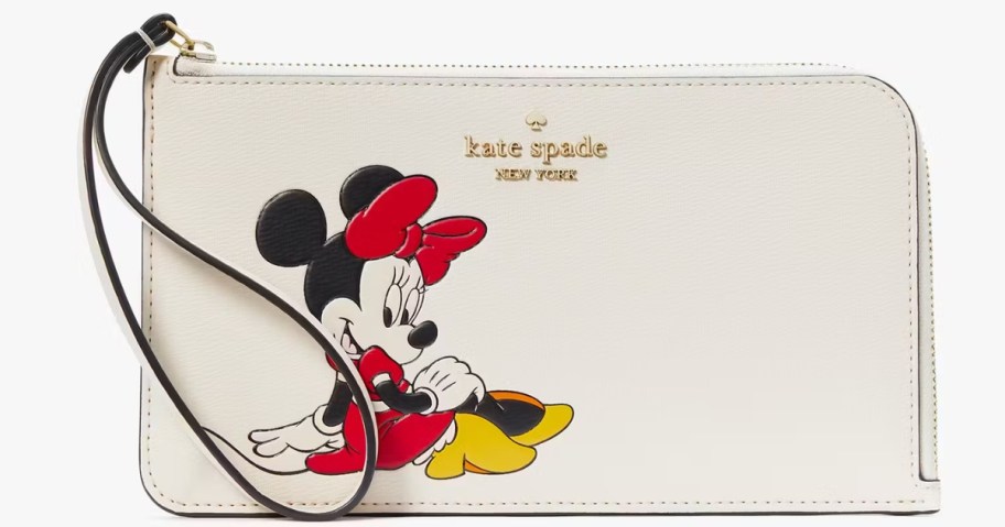 a Minnie Mouse Kate Spade wristlet