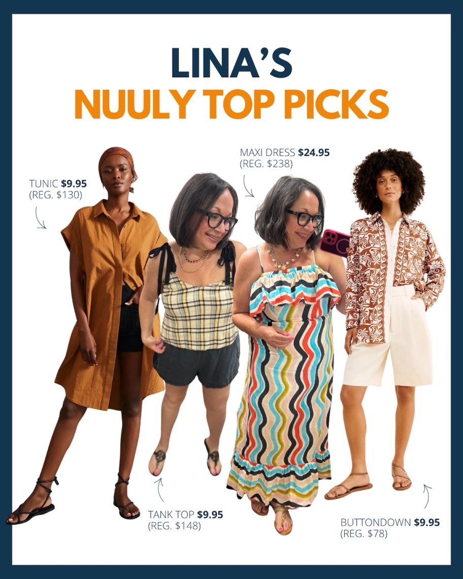 various nuuly outfits