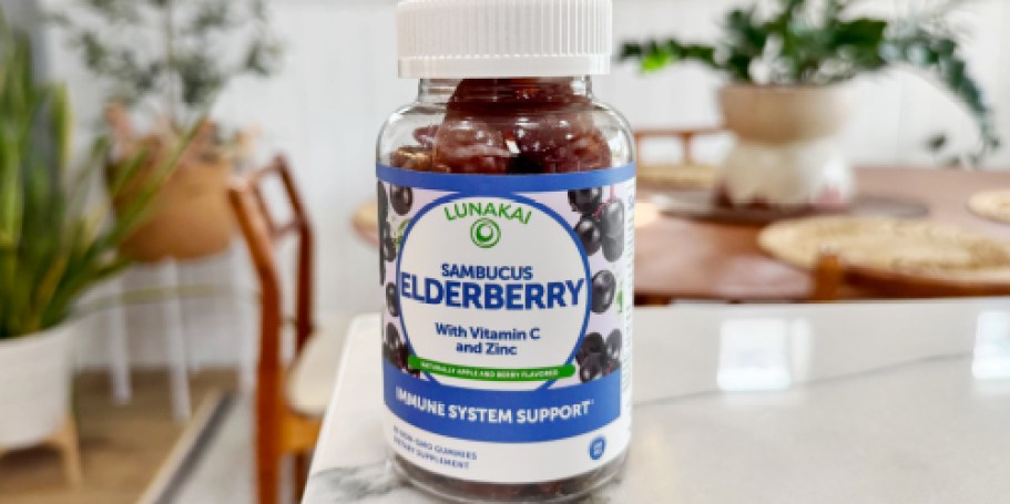 Lunakai Sambucus Elderberry Gummies 60-Count Under $13 Shipped on Amazon