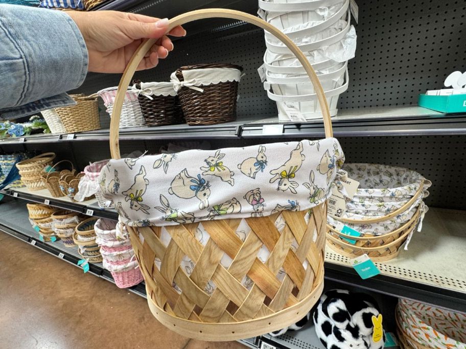 Way to Celebrate Easter Basket with Bunny Liner