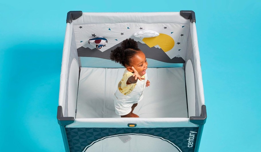 toddler in a century playard