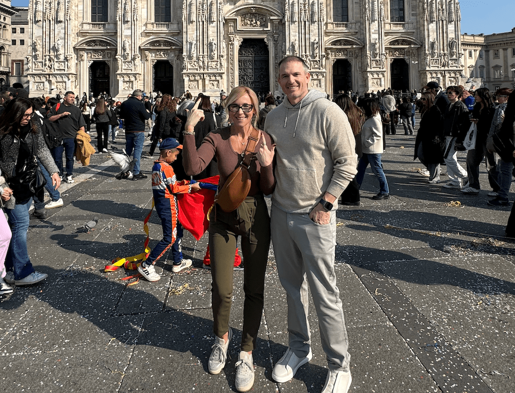 Collin and hubby in Italy 