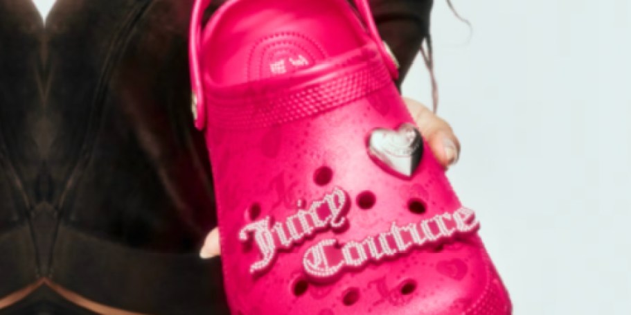 NEW Limited-Edition Juicy Couture Crocs & Jibbitz Available Now