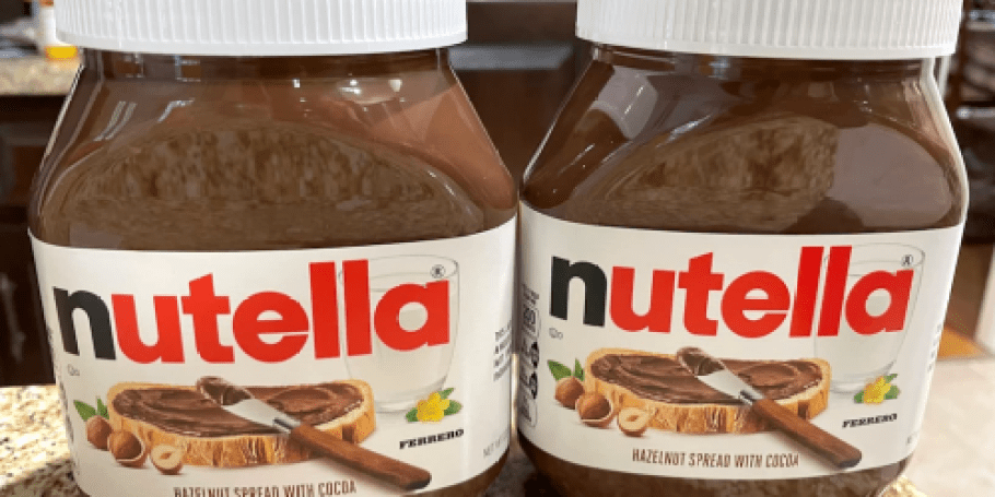 TWO Nutella Hazelnut Spread Large Jars Only $8 Shipped on Amazon (Reg. $15)