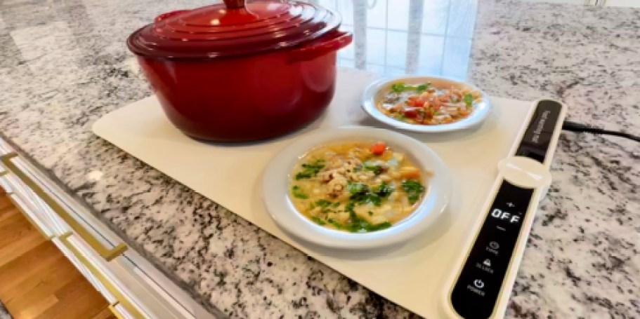 Food Warming Mat Only $19.99 Shipped on Amazon (Reg. $40) | Great For Holiday Meal Prep!