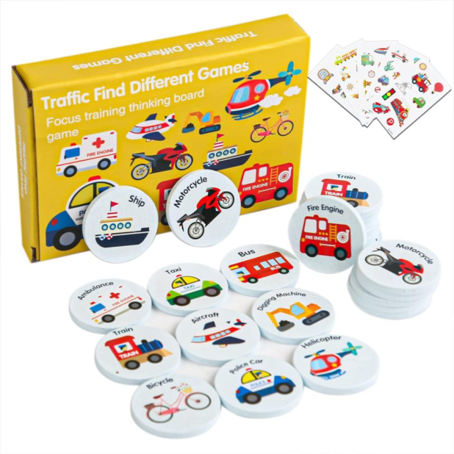 kids match game with cars