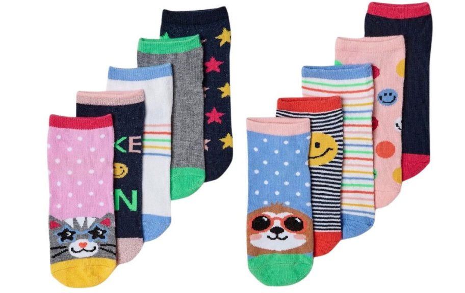 stock images of wonder nation socks in various colors and styles against white background
