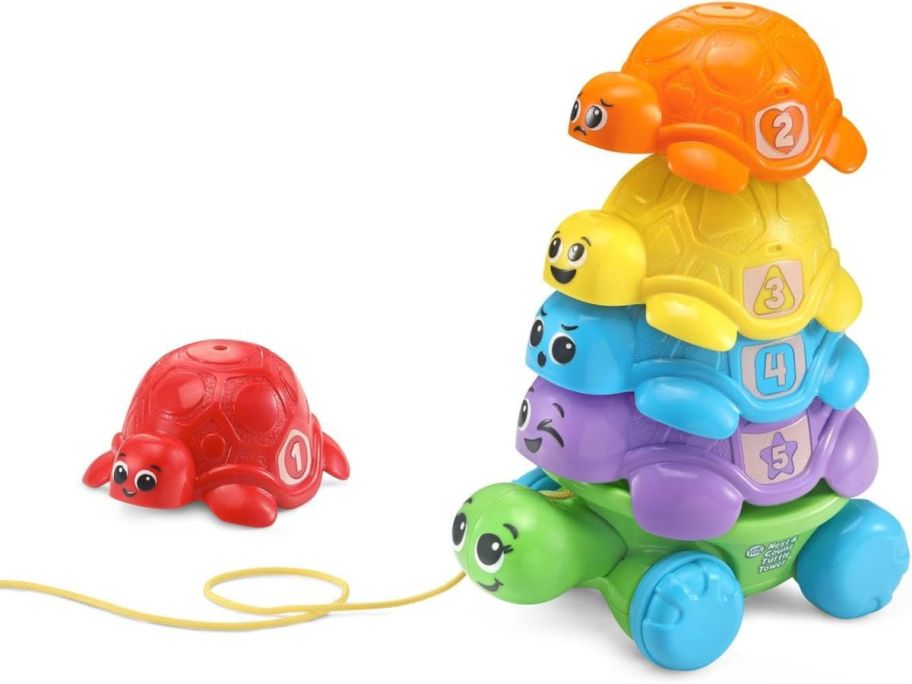 LeapFrog Nest and Count Turtle Tower displayed 