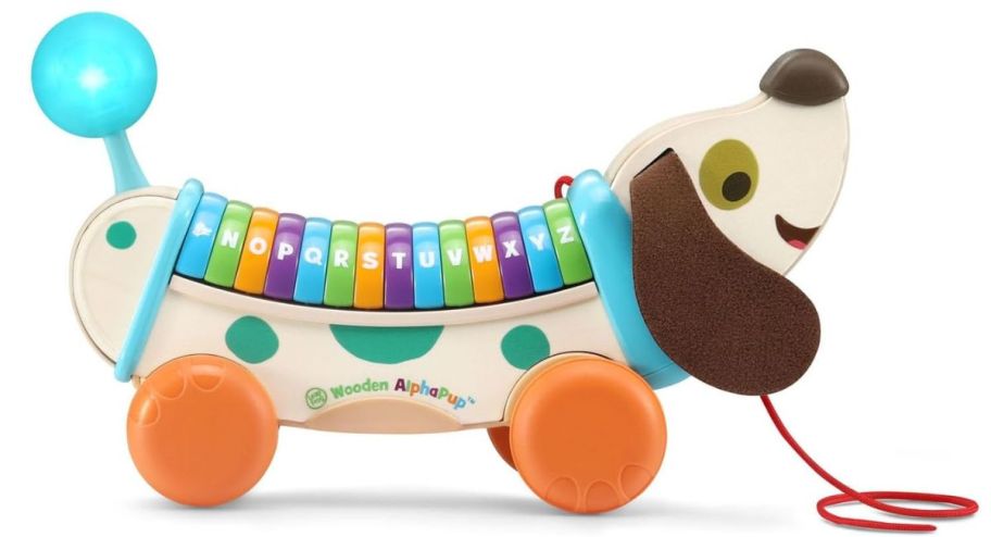 stock image of LeapFrog Wooden AlphaPup in multicolor