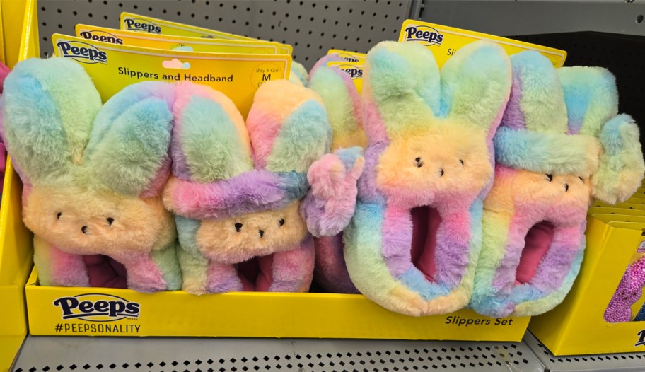 Peeps Slippers and Headband