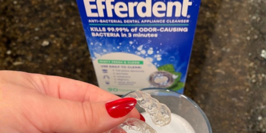 Efferdent Cleaning Tablets 90-Count Only $2.88 Shipped on Amazon (Use it for Water Bottles, Too!)