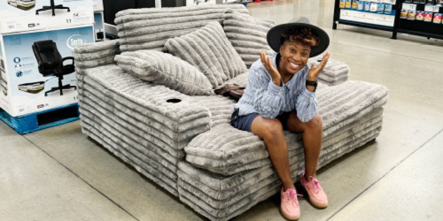 Sam’s Club Oversized Chaise Lounger ONLY $499 (Reg. $699) | Cupholders & Charging Ports!