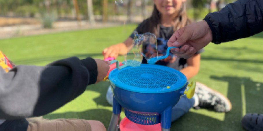 *NEW* Sun Squad Bubble Grill Just $20 at Target | Includes Wands & Solution