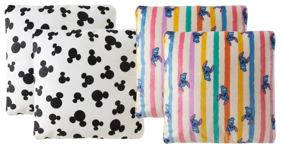 Disney pillows: Mickey Mouse and Stitch 