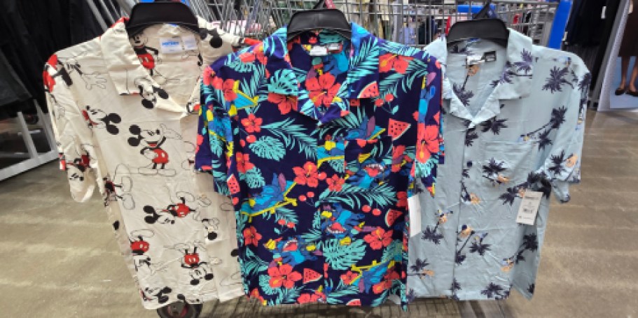 Men’s Character Hawaiian Shirts From $12 at Walmart