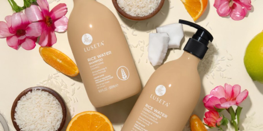 Luseta Rice Water Shampoo + Conditioner Set Only $14.84 Shipped on Amazon