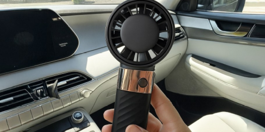Portable Handheld Turbo Fan Just $5.99 Shipped for Amazon Prime Members (Reg. $16)