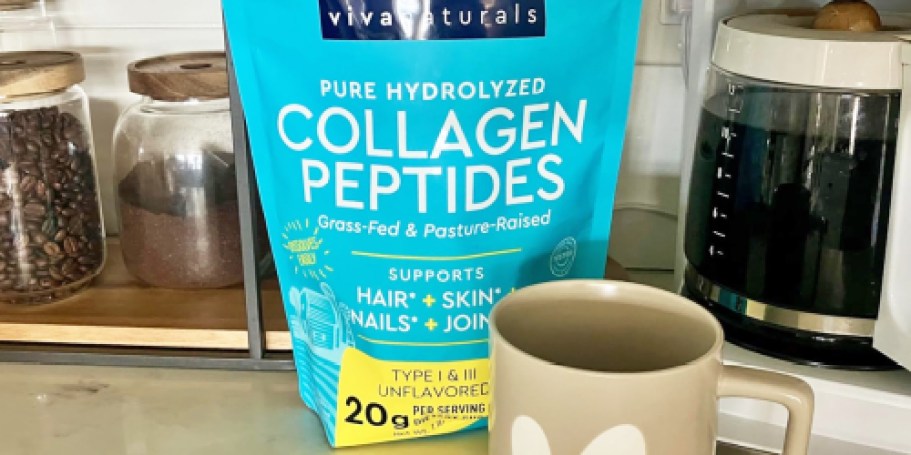 Viva Naturals Collagen Peptides 1lb Bag Just $15 Shipped on Amazon (Supports Healthy Hair, Skin, & Joints)