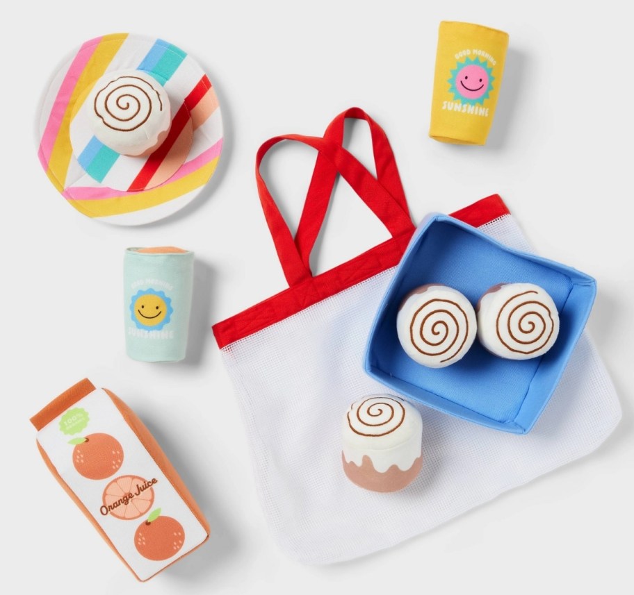pillowfort kids interactive breakfast playset pieces