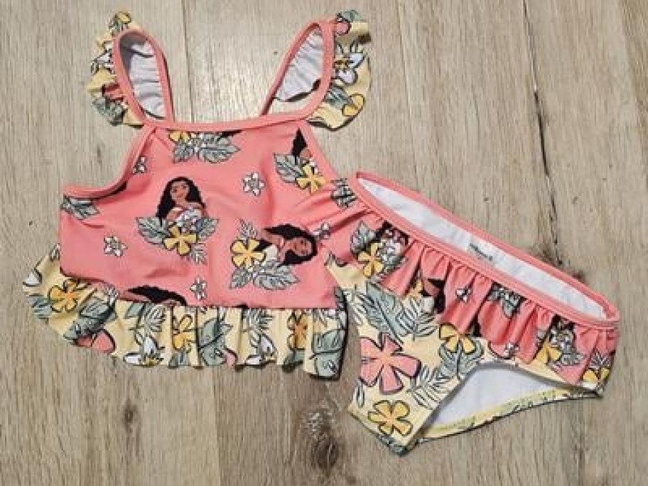 A two piece Moana swimsuit.