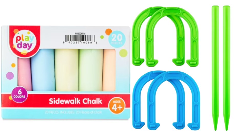 chalk and horsehoes