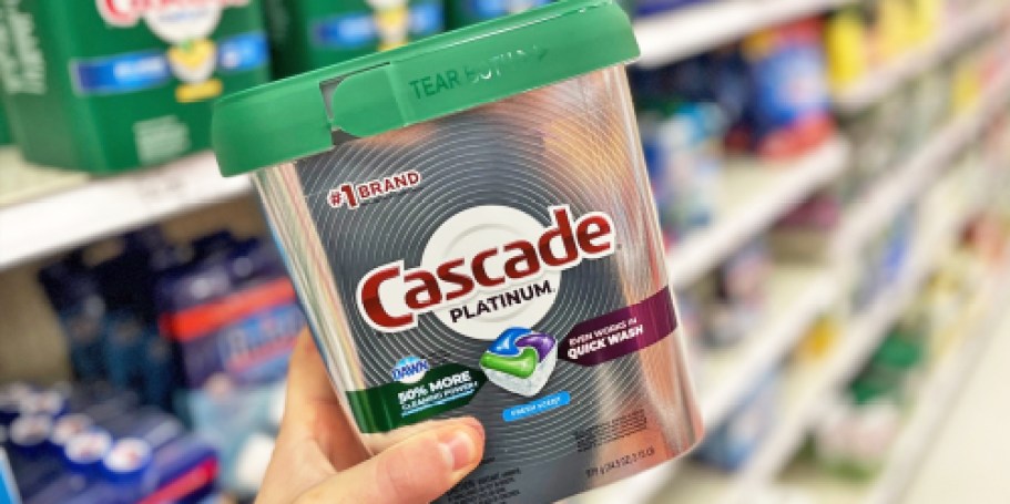Cascade Platinum Dishwasher Pods 59-Count Just $11.99 Shipped