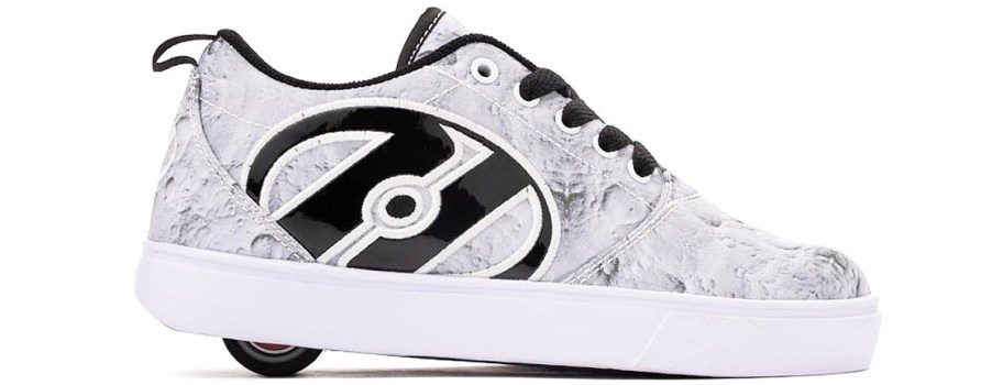 light grey and black heeleys sneaker