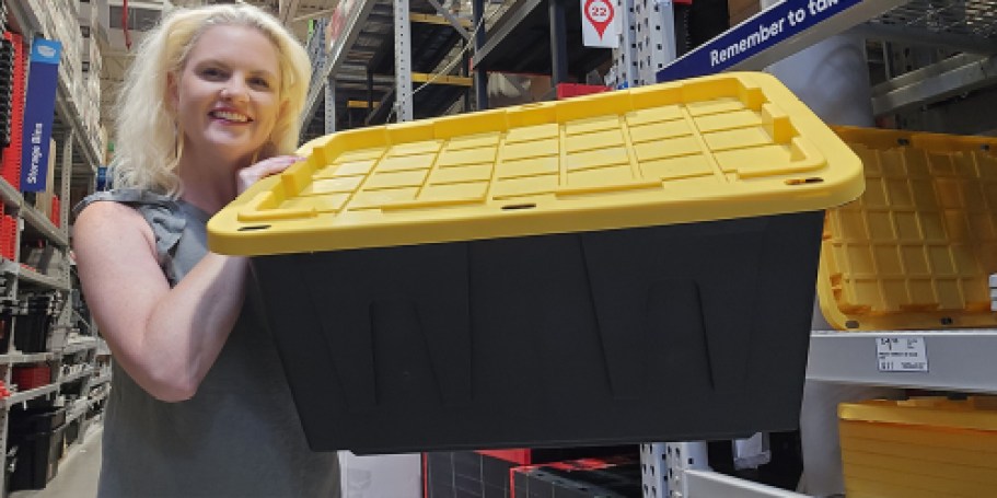 Lowe’s 27-Gallon Storage Totes Just $7.98 (Reg. $10) – Team & Reader-Fave!