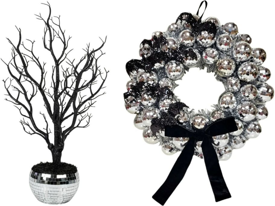 Stock images of a Way to Celebrate Disco Tree and Wreath